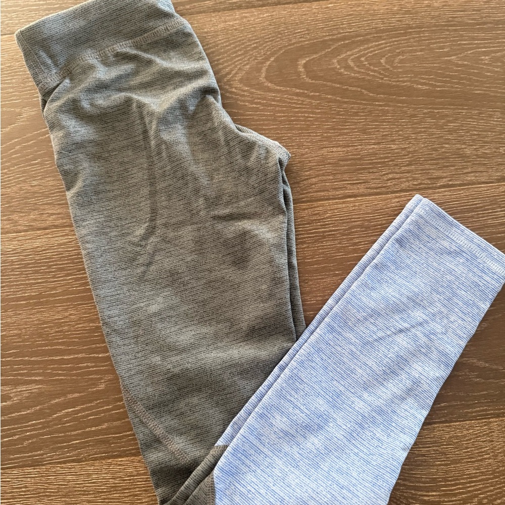 Champion Kids Leggings in Gray and Light Blue